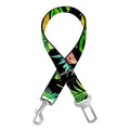 Black Tropical Pineapple Pattern Print Dog Seat Belt