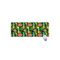 Black Tropical Pineapple Pattern Print Extended Mouse Pad