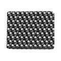 Black Vinyl Record Pattern Print Bifold Wallet