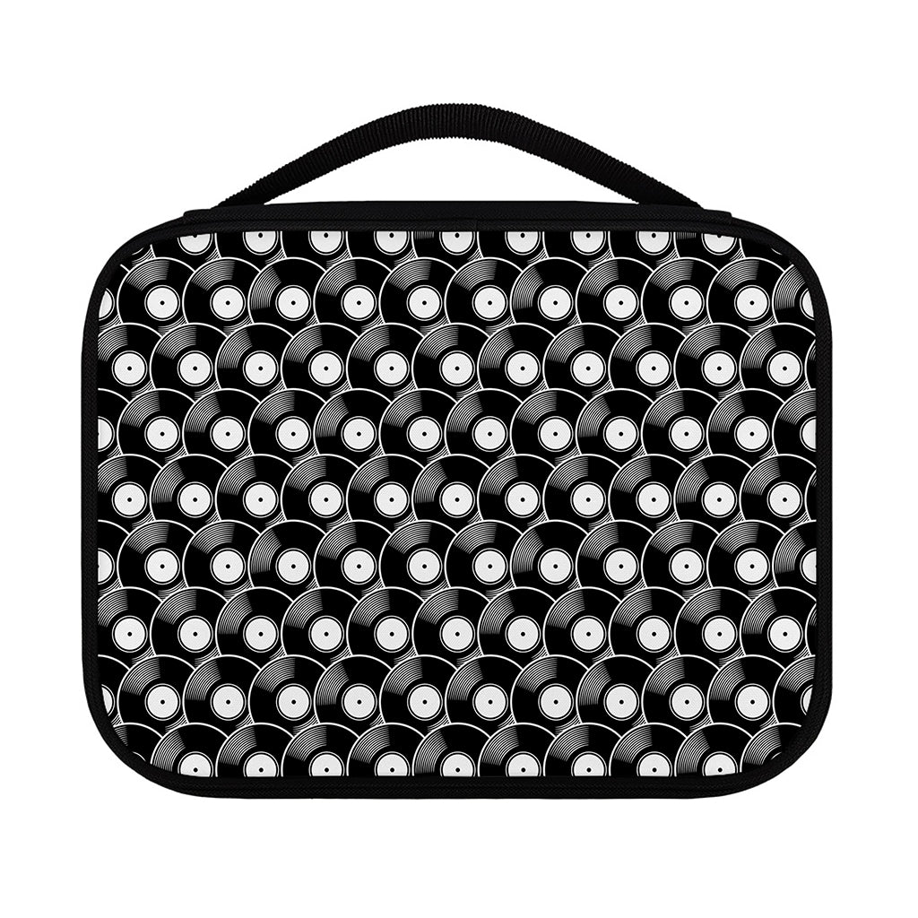 Black Vinyl Record Pattern Print Classic Bible Case