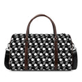 Black Vinyl Record Pattern Print Duffel Bag