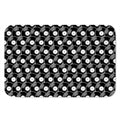 Black Vinyl Record Pattern Print Indoor Door Mat