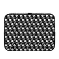 Black Vinyl Record Pattern Print Laptop Sleeve
