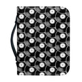 Black Vinyl Record Pattern Print Leather Bible Cover