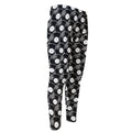 Black Vinyl Record Pattern Print Men's Compression Pants
