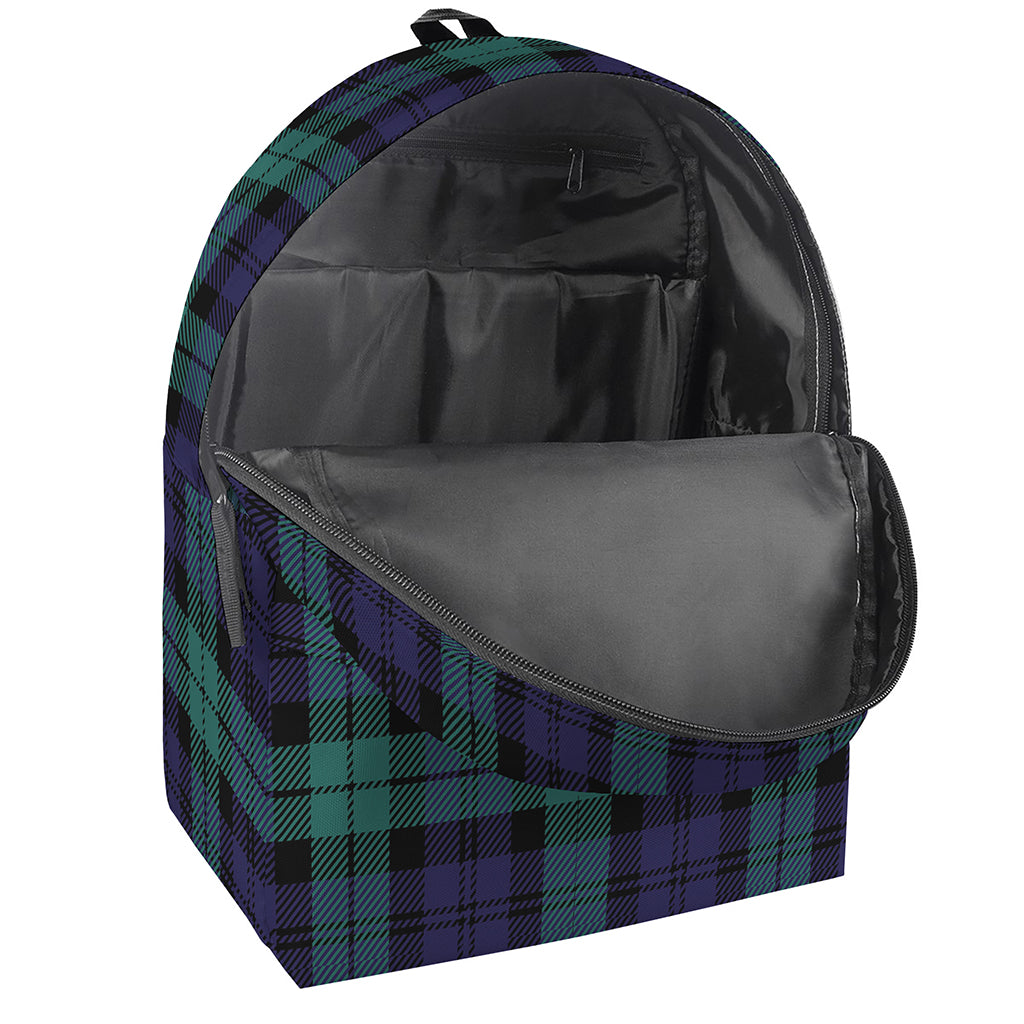 Black Watch Scottish Tartan Print Backpack