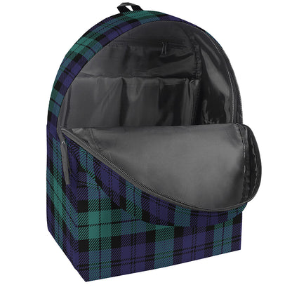 Black Watch Scottish Tartan Print Backpack