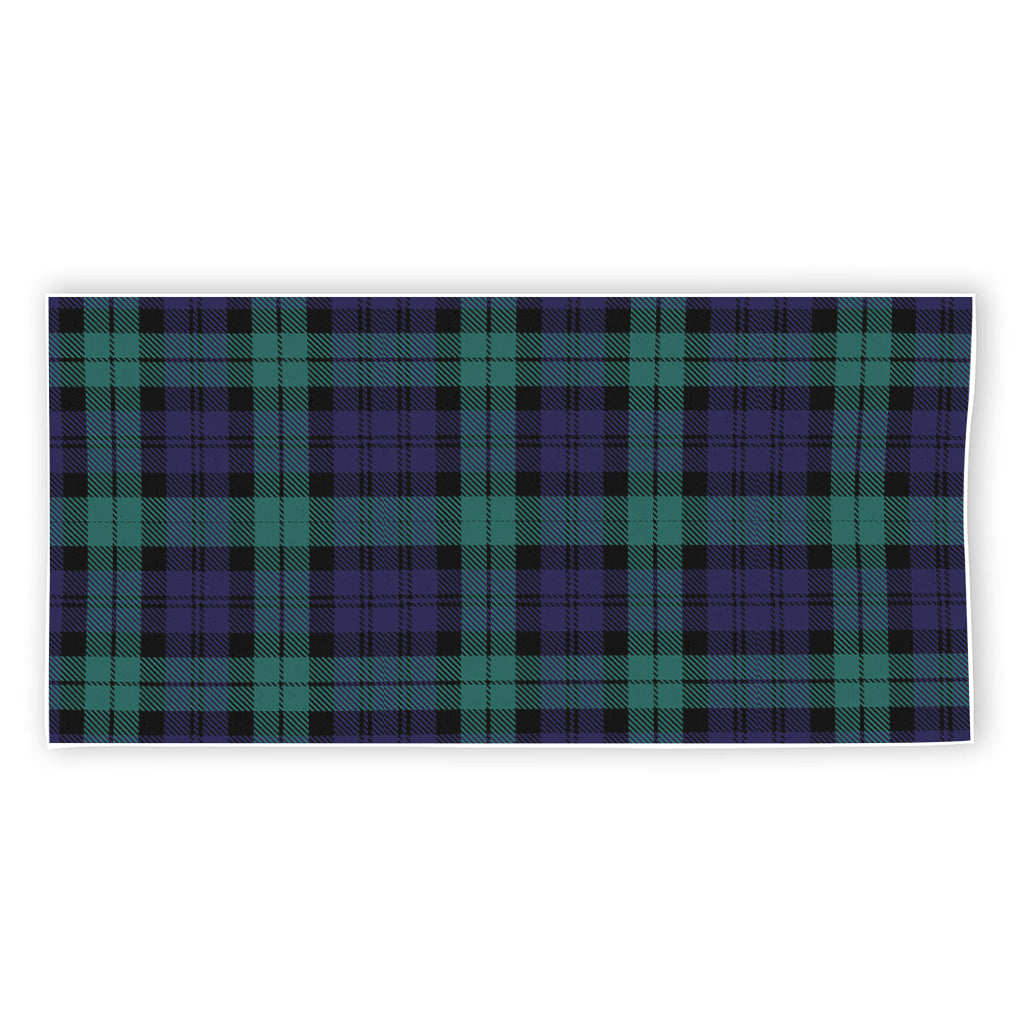 Black Watch Scottish Tartan Print Beach Towel