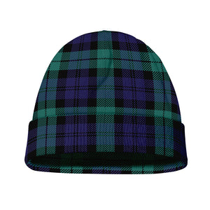 Black Watch Scottish Tartan Print Beanie