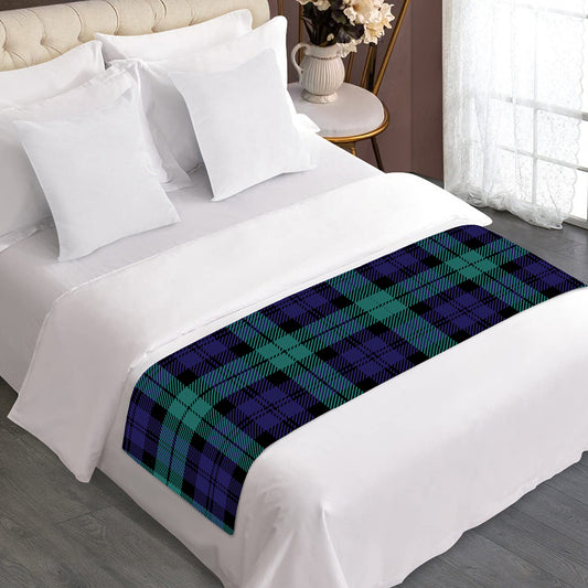 Black Watch Scottish Tartan Print Bed Runner