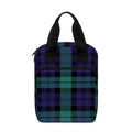 Black Watch Scottish Tartan Print Bible Tote Bag