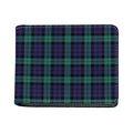 Black Watch Scottish Tartan Print Bifold Wallet