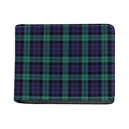 Black Watch Scottish Tartan Print Bifold Wallet