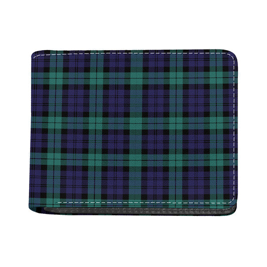 Black Watch Scottish Tartan Print Bifold Wallet