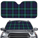 Black Watch Scottish Tartan Print Car Windshield Sun Shade