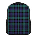 Black Watch Scottish Tartan Print Casual Backpack