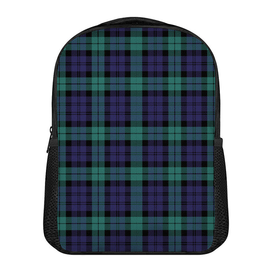 Black Watch Scottish Tartan Print Casual Backpack
