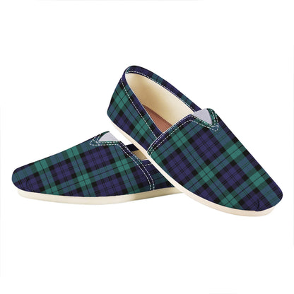 Black Watch Scottish Tartan Print Casual Shoes
