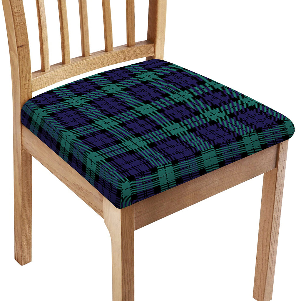 Black Watch Scottish Tartan Print Chair Cushion Cover