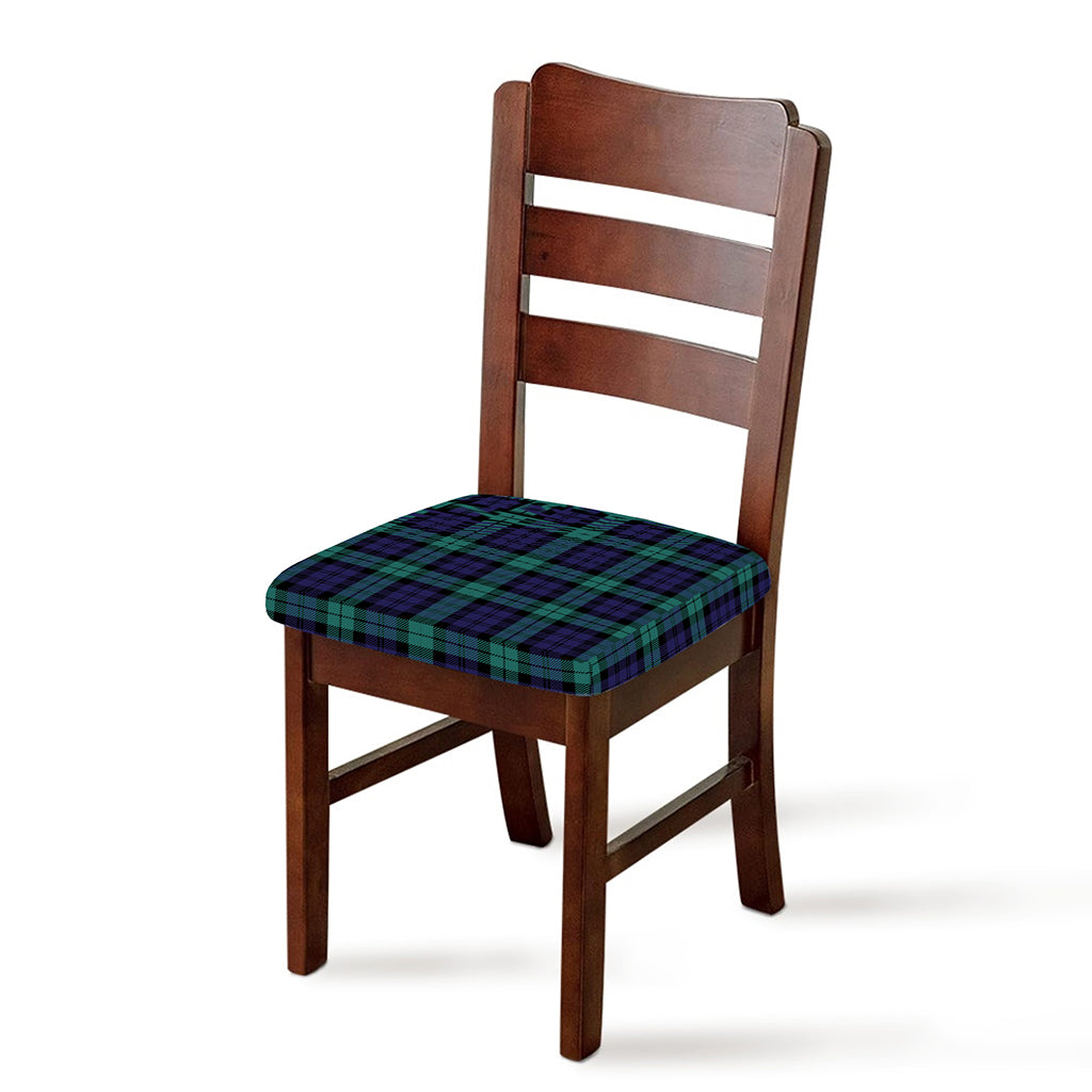Black Watch Scottish Tartan Print Chair Cushion Cover