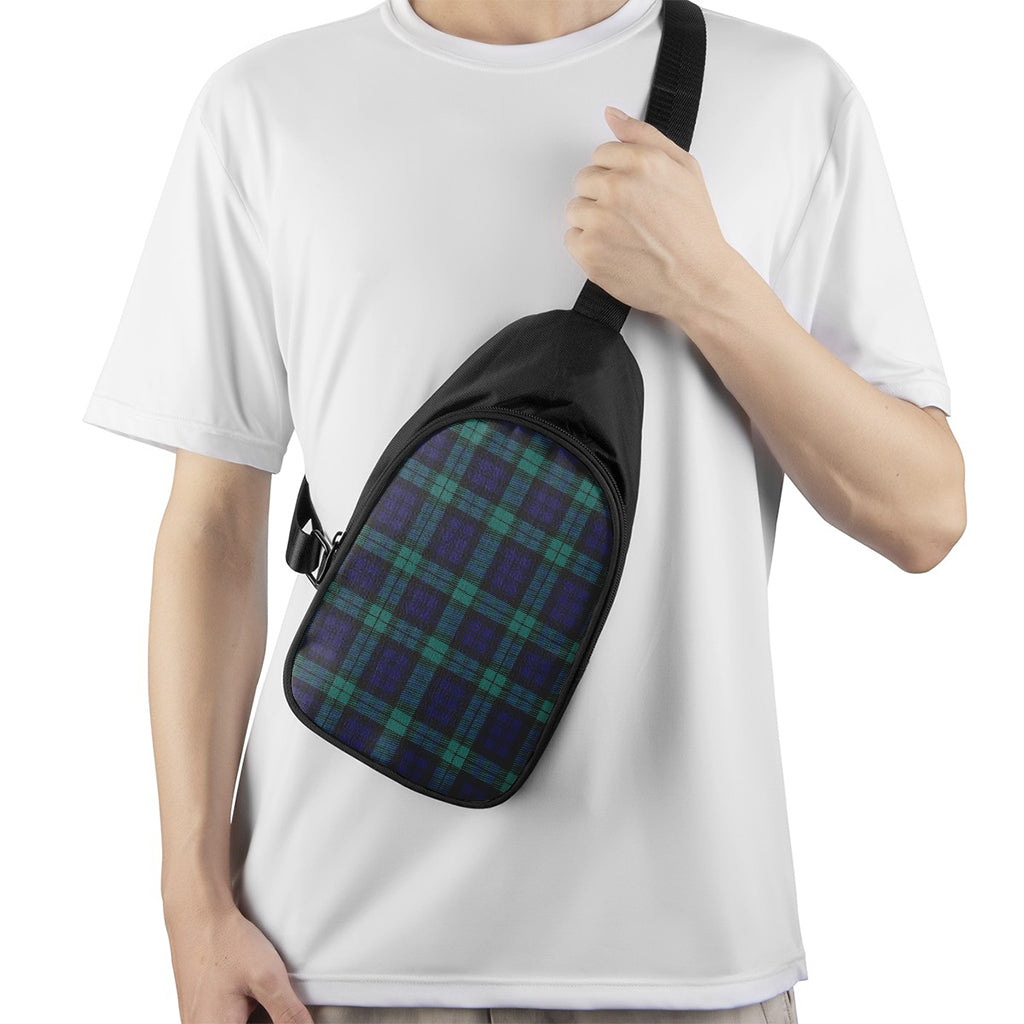 Black Watch Scottish Tartan Print Chest Bag