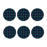 Black Watch Scottish Tartan Print Coaster Set