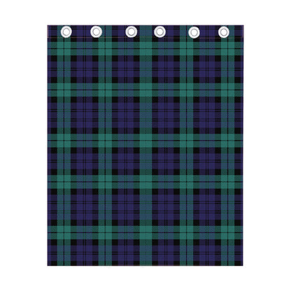 Black Watch Scottish Tartan Print Curtain