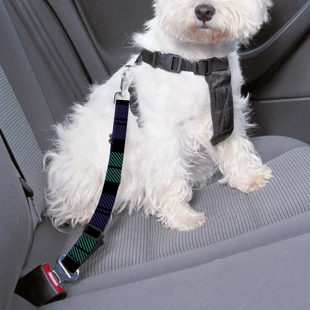 Black Watch Scottish Tartan Print Dog Seat Belt