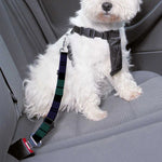 Black Watch Scottish Tartan Print Dog Seat Belt