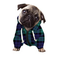 Black Watch Scottish Tartan Print Dog Zip Up Hoodie