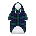 Black Watch Scottish Tartan Print Dog Zip Up Hoodie