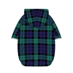 Black Watch Scottish Tartan Print Dog Zip Up Hoodie