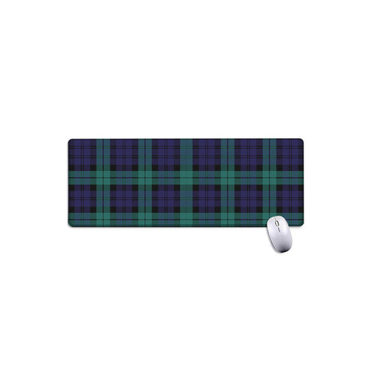 Black Watch Scottish Tartan Print Extended Mouse Pad