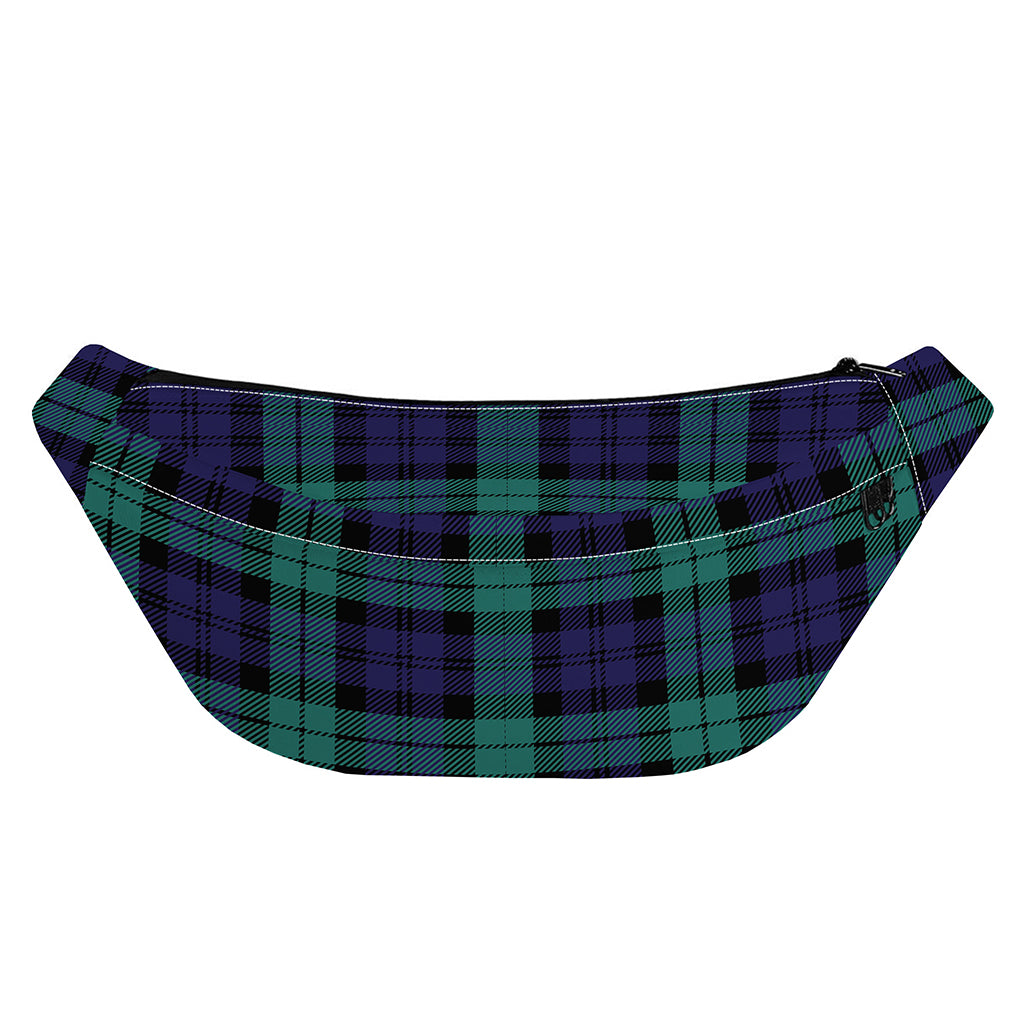 Black Watch Scottish Tartan Print Fanny Pack