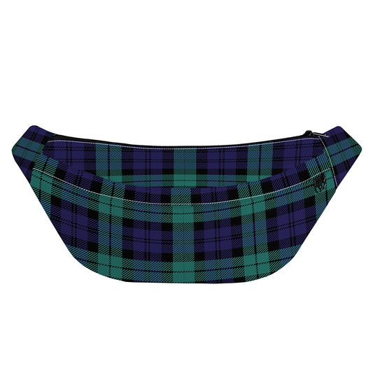 Black Watch Scottish Tartan Print Fanny Pack