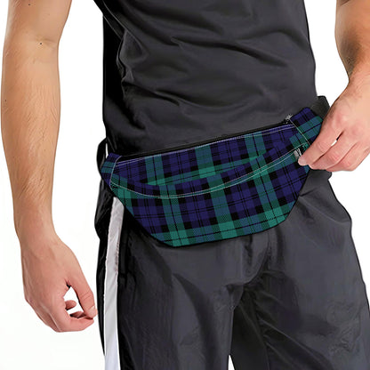 Black Watch Scottish Tartan Print Fanny Pack