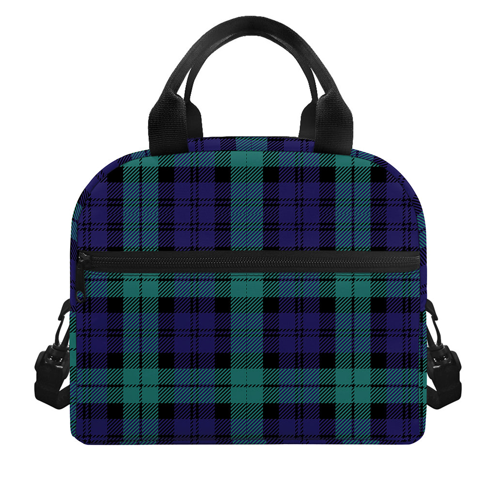 Black Watch Scottish Tartan Print Insulated Lunch Bag