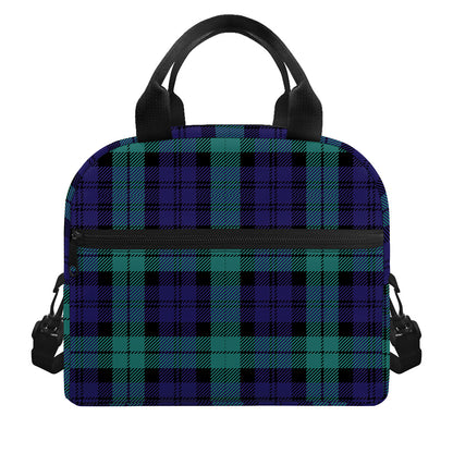 Black Watch Scottish Tartan Print Insulated Lunch Bag