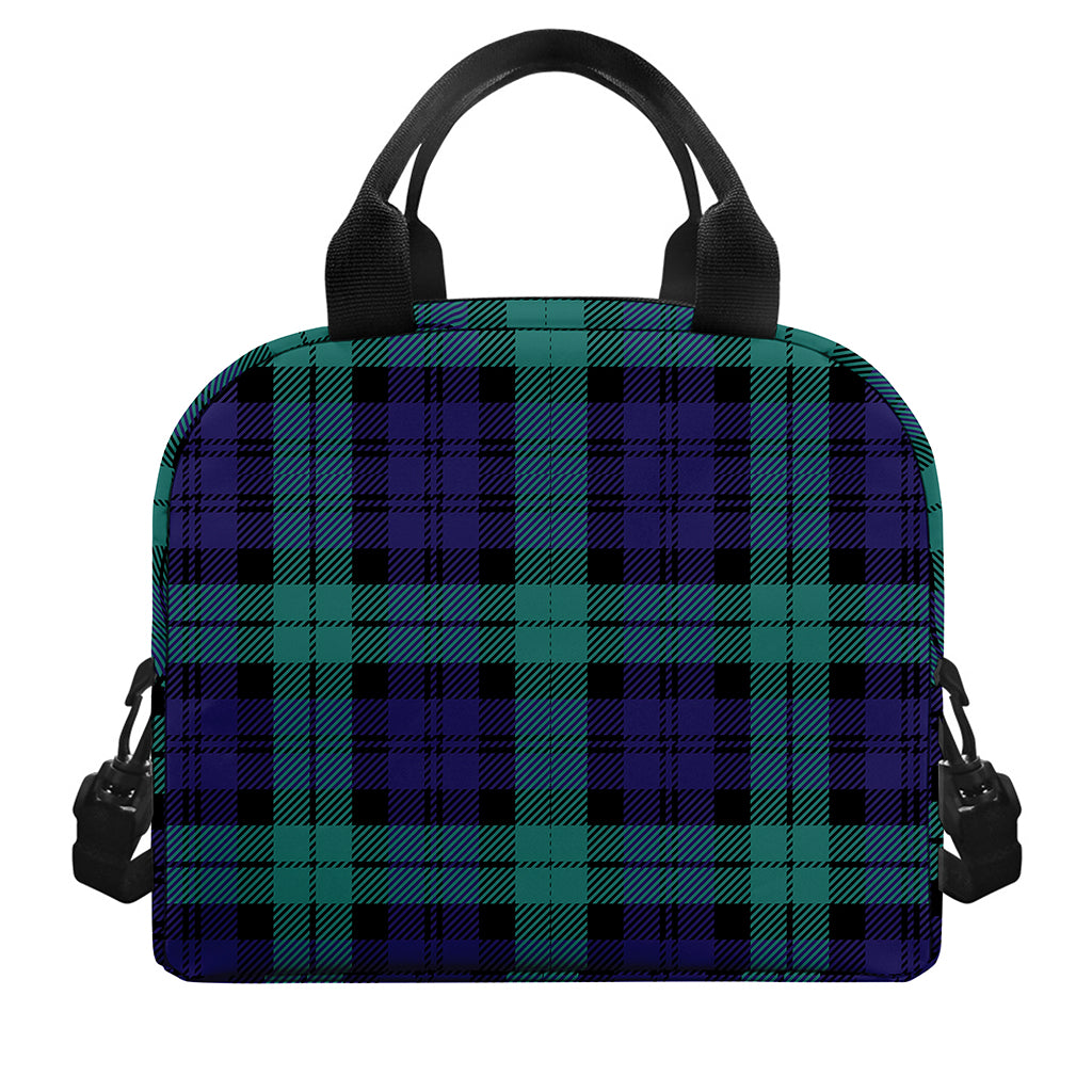 Black Watch Scottish Tartan Print Insulated Lunch Bag
