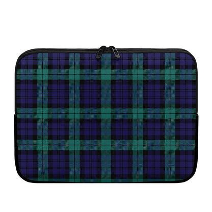 Black Watch Scottish Tartan Print Laptop Sleeve