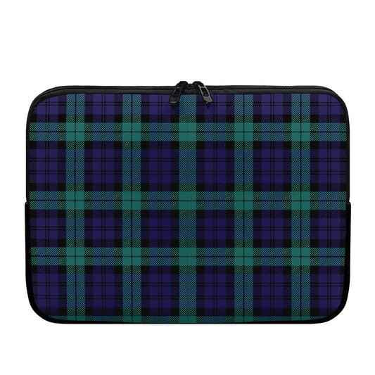 Black Watch Scottish Tartan Print Laptop Sleeve