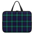 Black Watch Scottish Tartan Print Laptop Sleeve With Handle