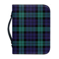 Black Watch Scottish Tartan Print Leather Bible Cover