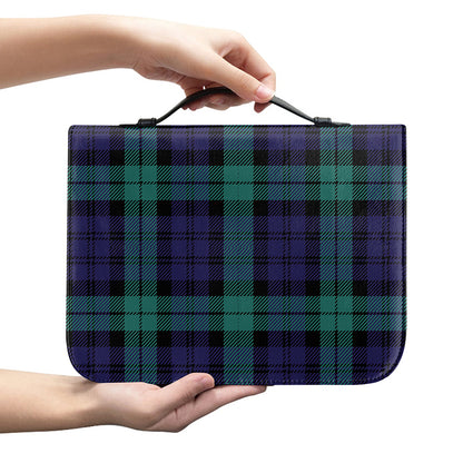 Black Watch Scottish Tartan Print Leather Bible Cover
