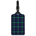 Black Watch Scottish Tartan Print Luggage Tag