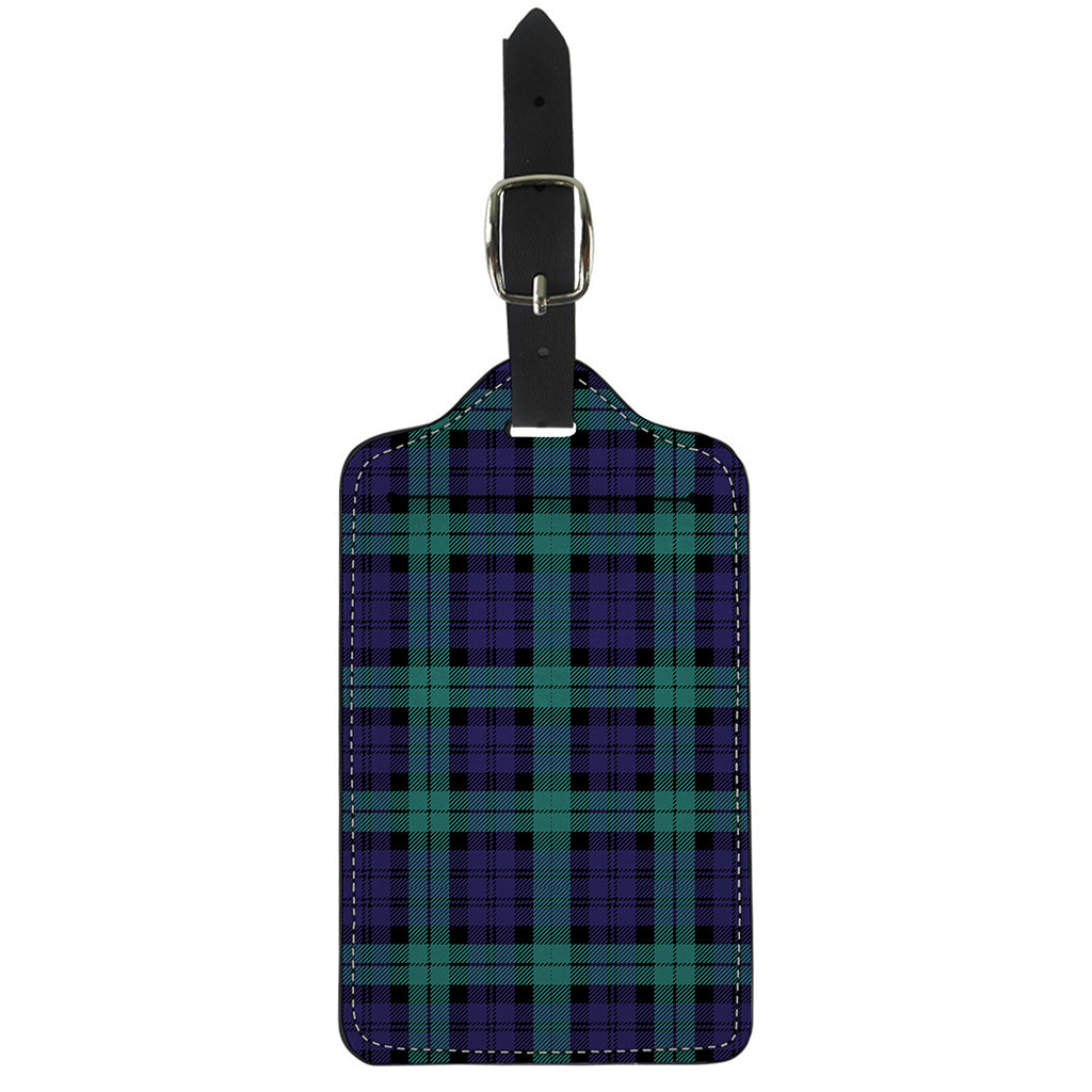 Black Watch Scottish Tartan Print Luggage Tag