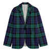 Black Watch Scottish Tartan Print Men's Blazer