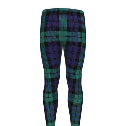 Black Watch Scottish Tartan Print Men's leggings