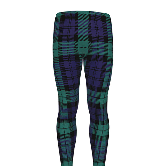 Black Watch Scottish Tartan Print Men's leggings