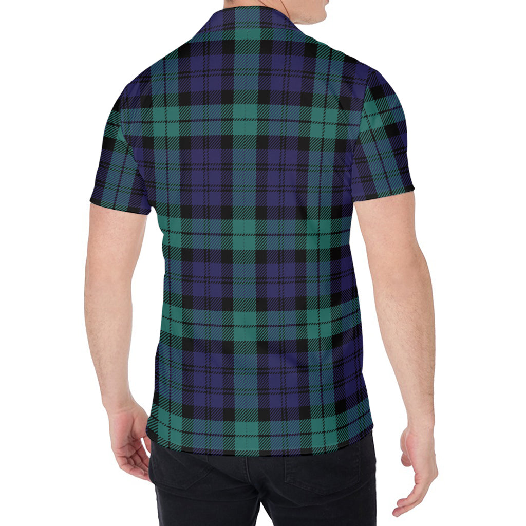 Black Watch Scottish Tartan Print Men's Shirt